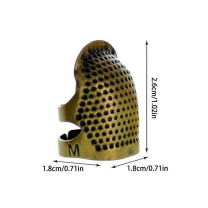 Sewing Thimble,  Vintage Needle