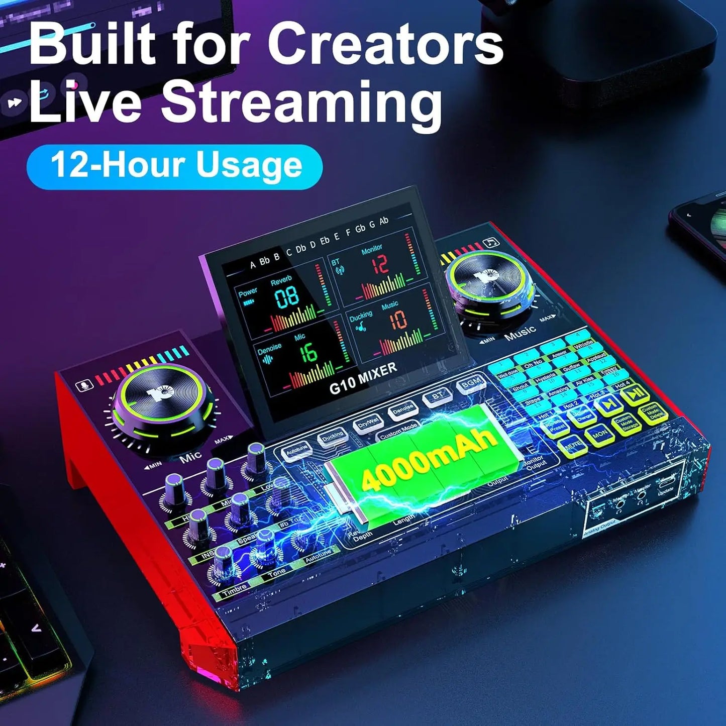 Microphone Bundle Live Sound Audio Mixer Kit