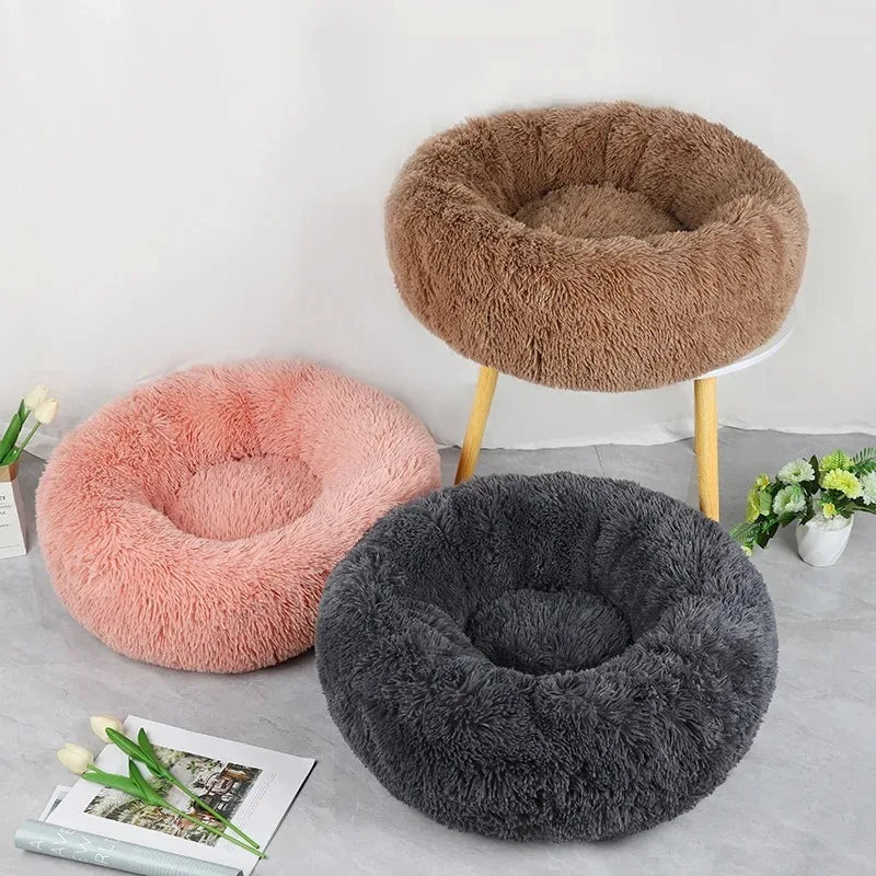 Donut Round Bed Comfortable Sleeping  for  Dog and Cat