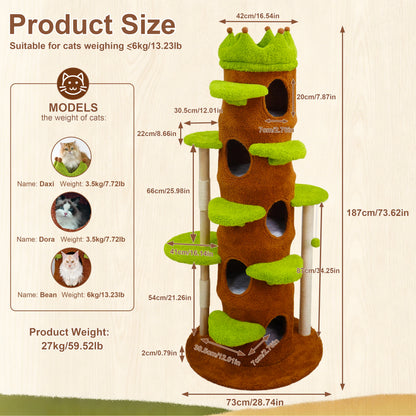 Cat Tree Tower with Scratching Post