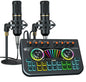 Podcast Equipment Bundle, Condenser Microphone for  Audio Mixer