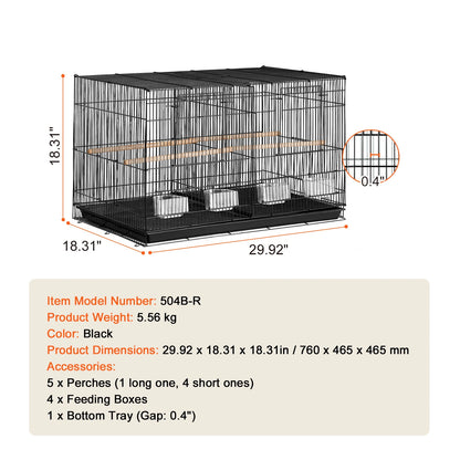 Bird Cage Stackable Divided Small Animal Cage