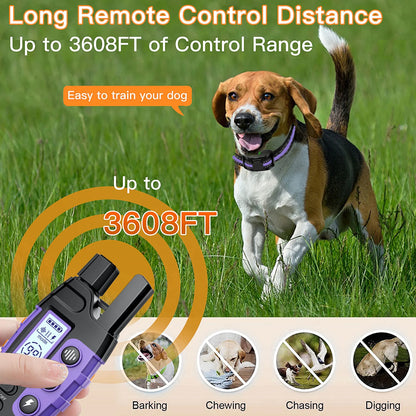 Electric Dog Training Collar For 5-120lbs Puppy