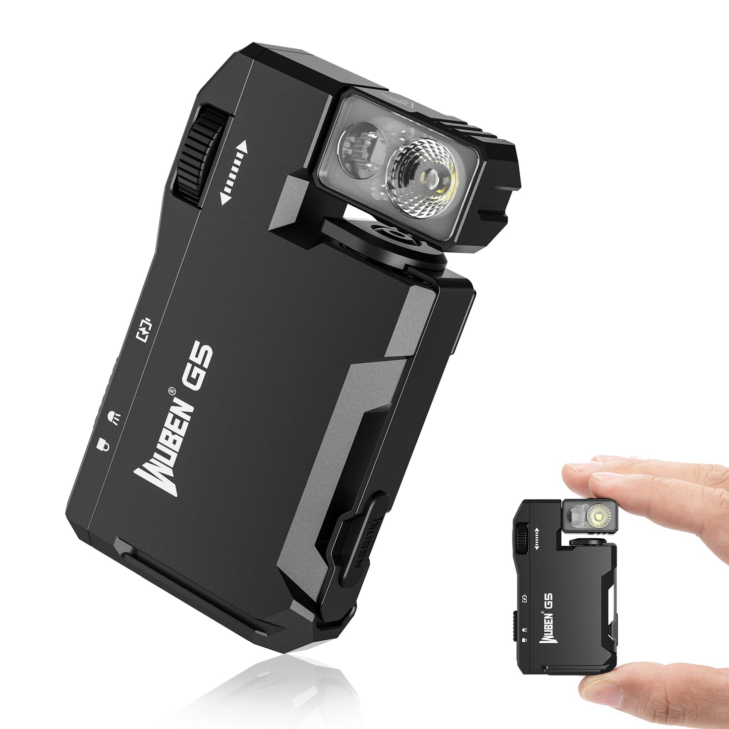 Rechargeable  Mini Flashlight with RGB Light