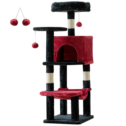 Tall Multi-Cat Climbing Tower for Indoor Cat