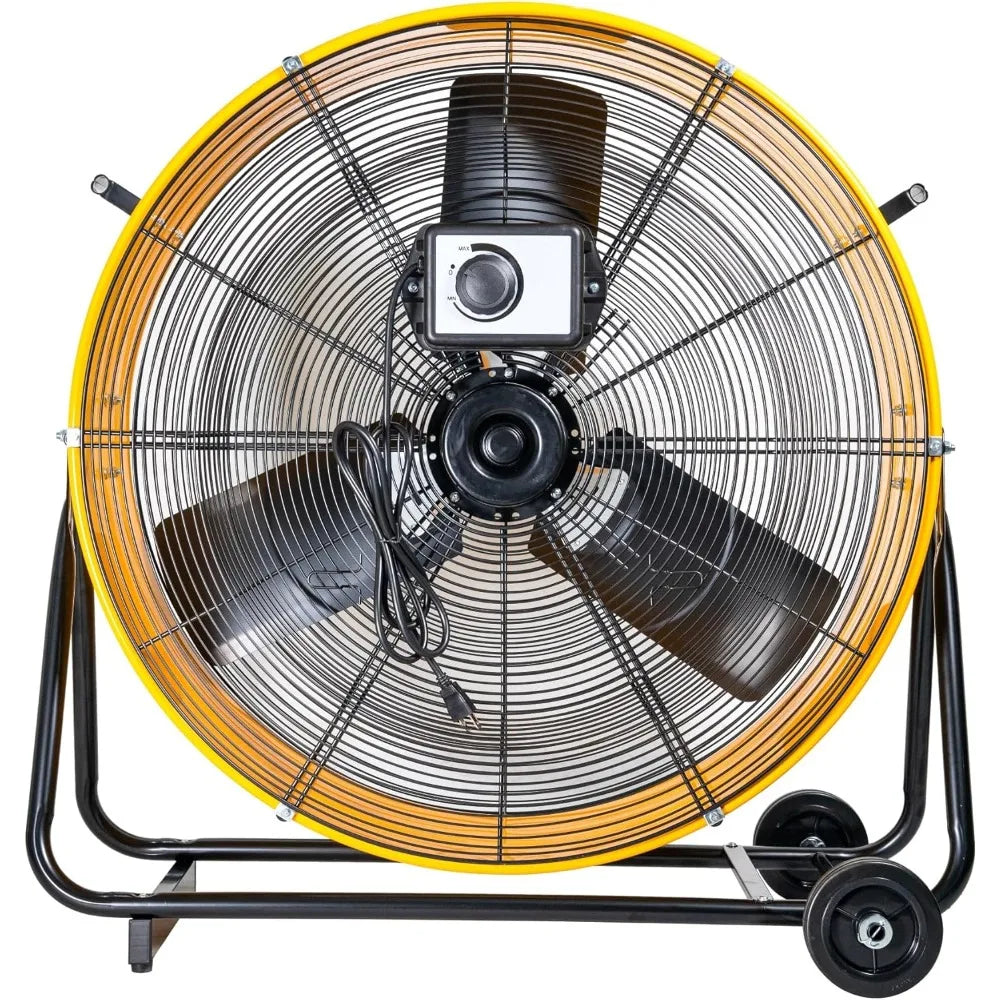 30 Inches 12350 CFM Floor Drum Fan, DC Brushless Motor