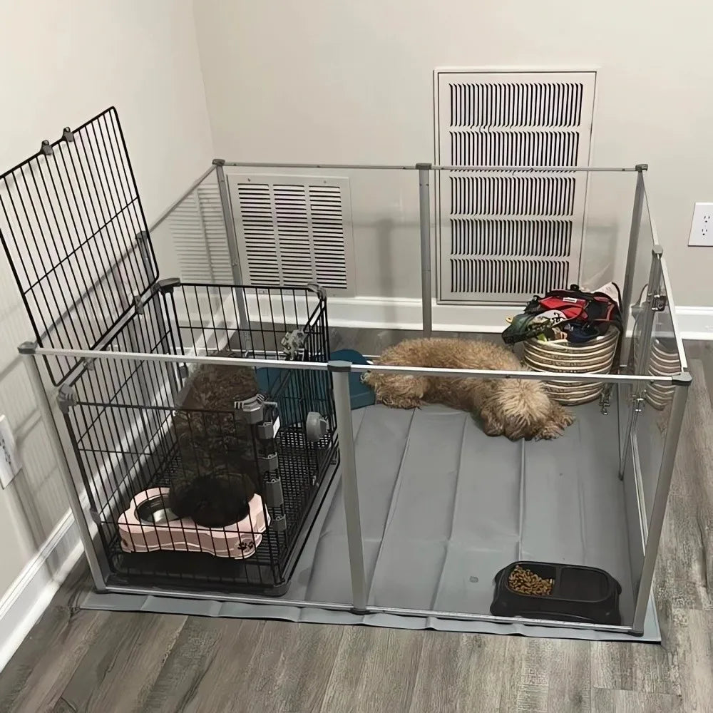 Dog Playpen, Whelping Pen, Puppy Playpen with Waterproof Fertility Pad