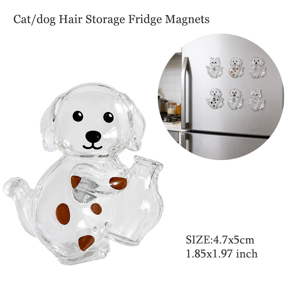 Transparent Dog Hair Storage Container, Memorial Keychain