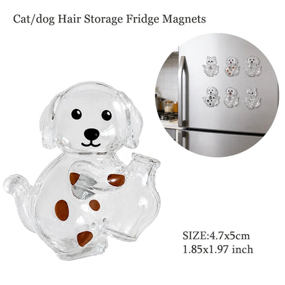 Transparent Dog Hair Storage Container, Memorial Keychain