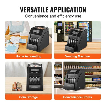 USD Coin Sorter, Coin Counter  and Wrapper Machine