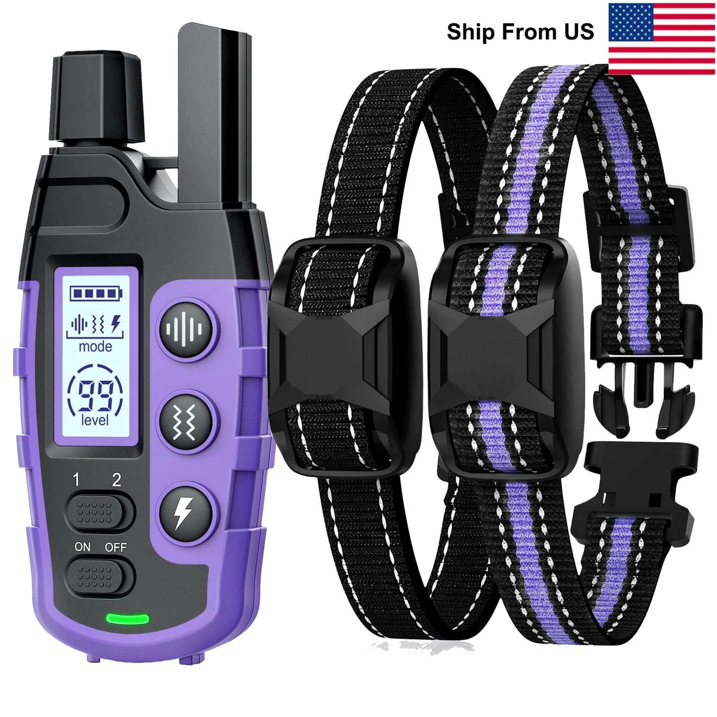 Electric Dog Training Collar For 5-120lbs Puppy