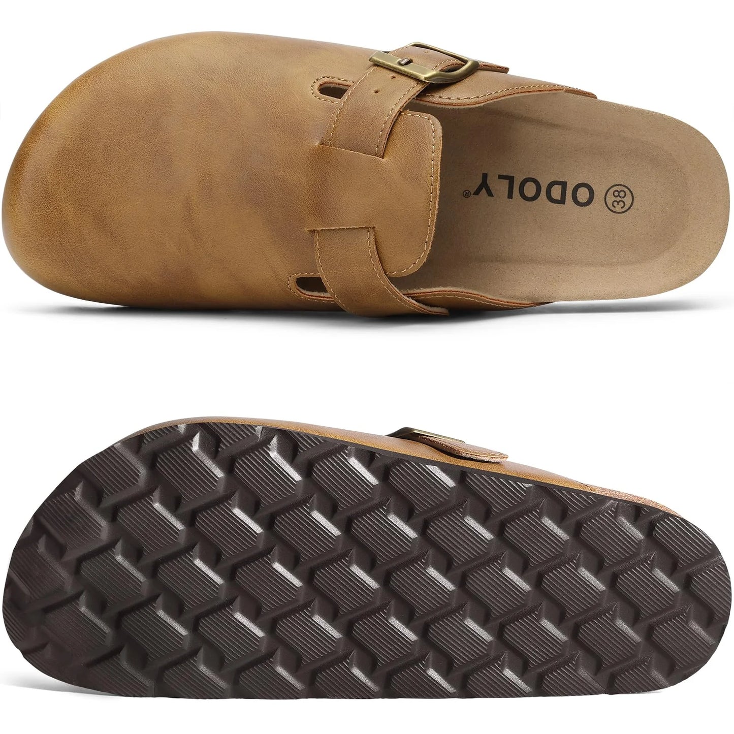 Vegan Leather Clogs Outdoor Slip-on Shoes