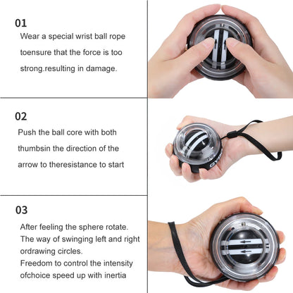 Wrist Gyro Ball Power Trainer Forearm Exerciser