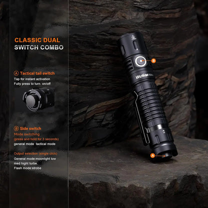 Rechargeable Dual-Mode Tactical Flashlight