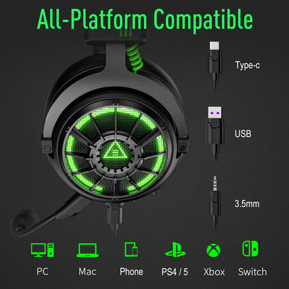 Gaming Headphones for PC/PS4/Xbox/Switch,