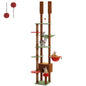 Cat Tower  with Cat Condo Cozy Hammock and Scratching Post
