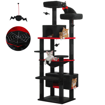 Cat Tree and Tower for Indoor Cats With Sisal-Covered Scratching Posts