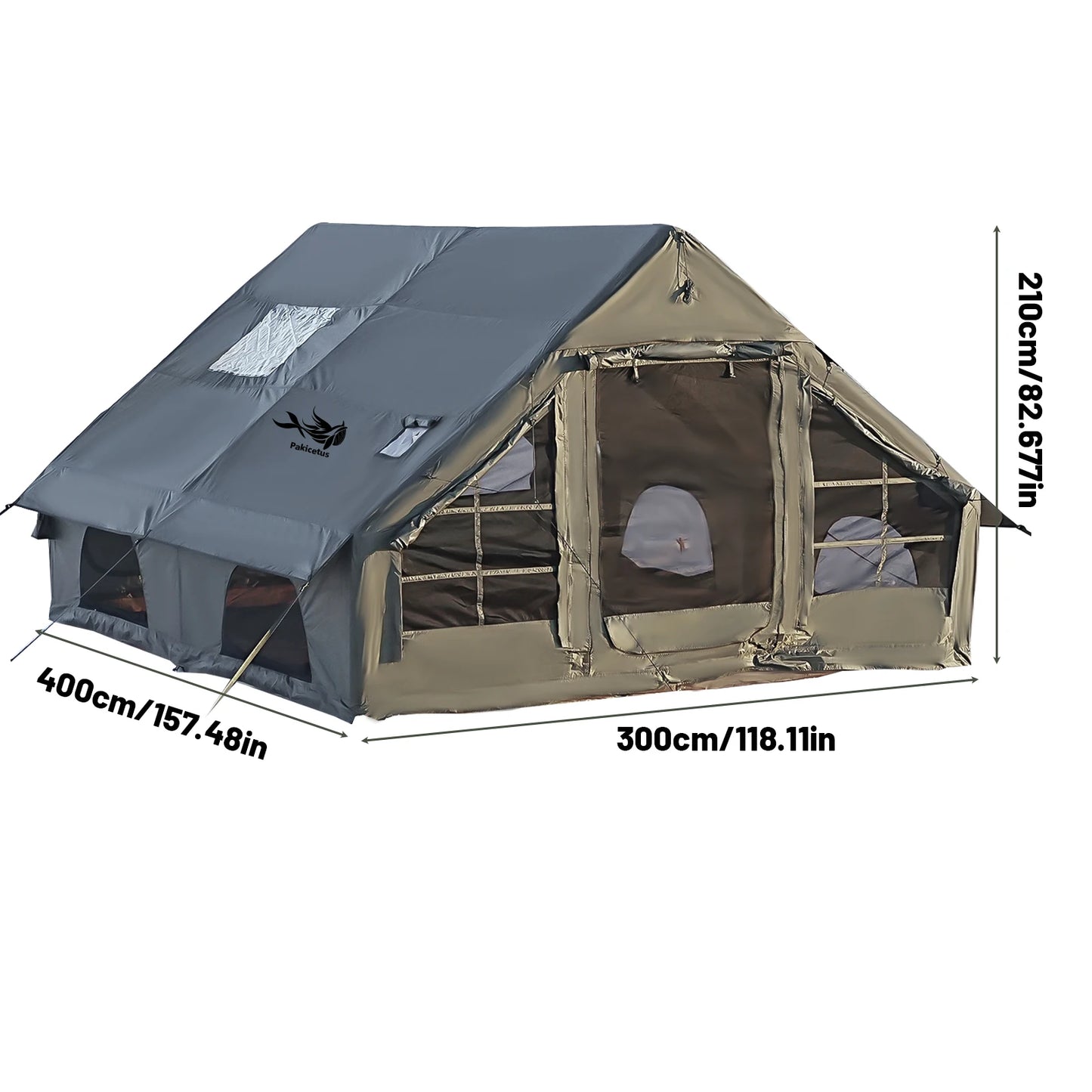 Inflatable Camping Tent with Skylight