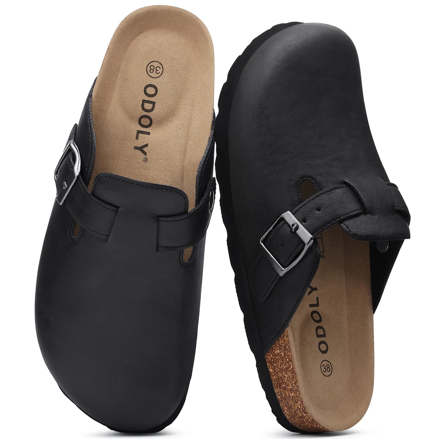 Vegan Leather Clogs Outdoor Slip-on Shoes