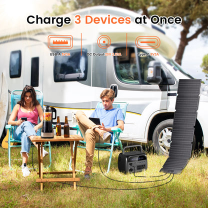 Solar Panel Portable, Folding, Outdoor Power Supply  ﻿