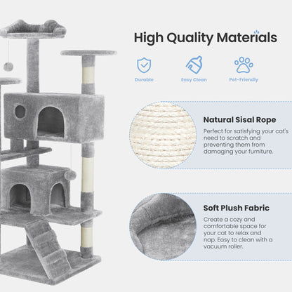 Cat Tree Tower Multi-Level with Sisal Scratching Post