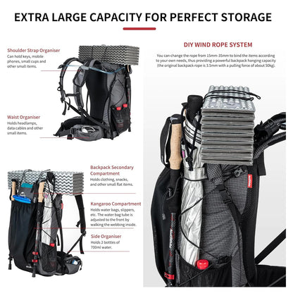 Outdoor Mountain Backpack, Travel Bag With Rain Cover
