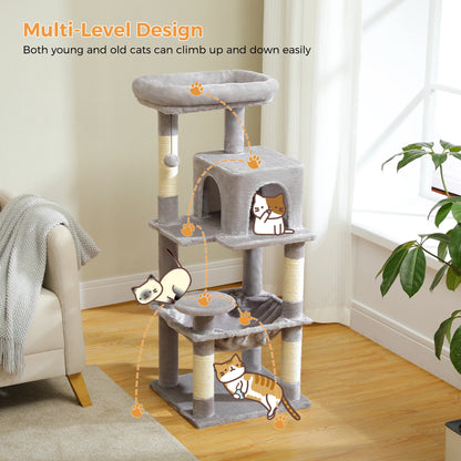 Cat Tower for Large Cats with Large Hammock