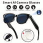 AI Smart Glasses, HD Camera, Video, AI Voice Assistant, Translator, Music