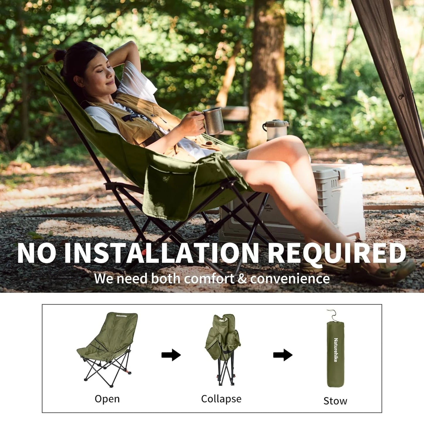High Back  Adjustable Lounge Chair