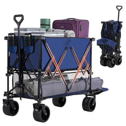Double Decker Wagons for Grocery, Garden, Camping