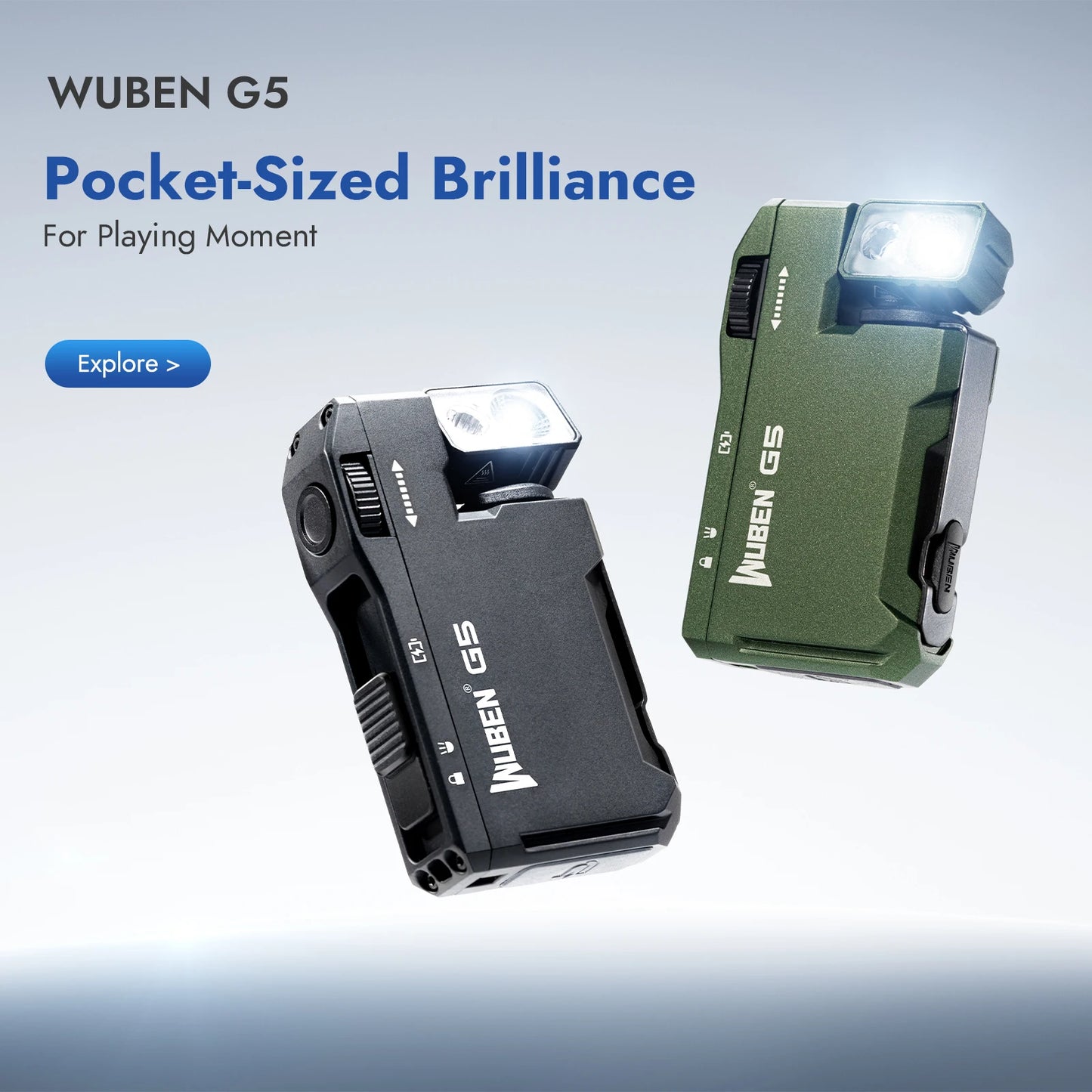 Magnetic Flashlight, Rechargeable