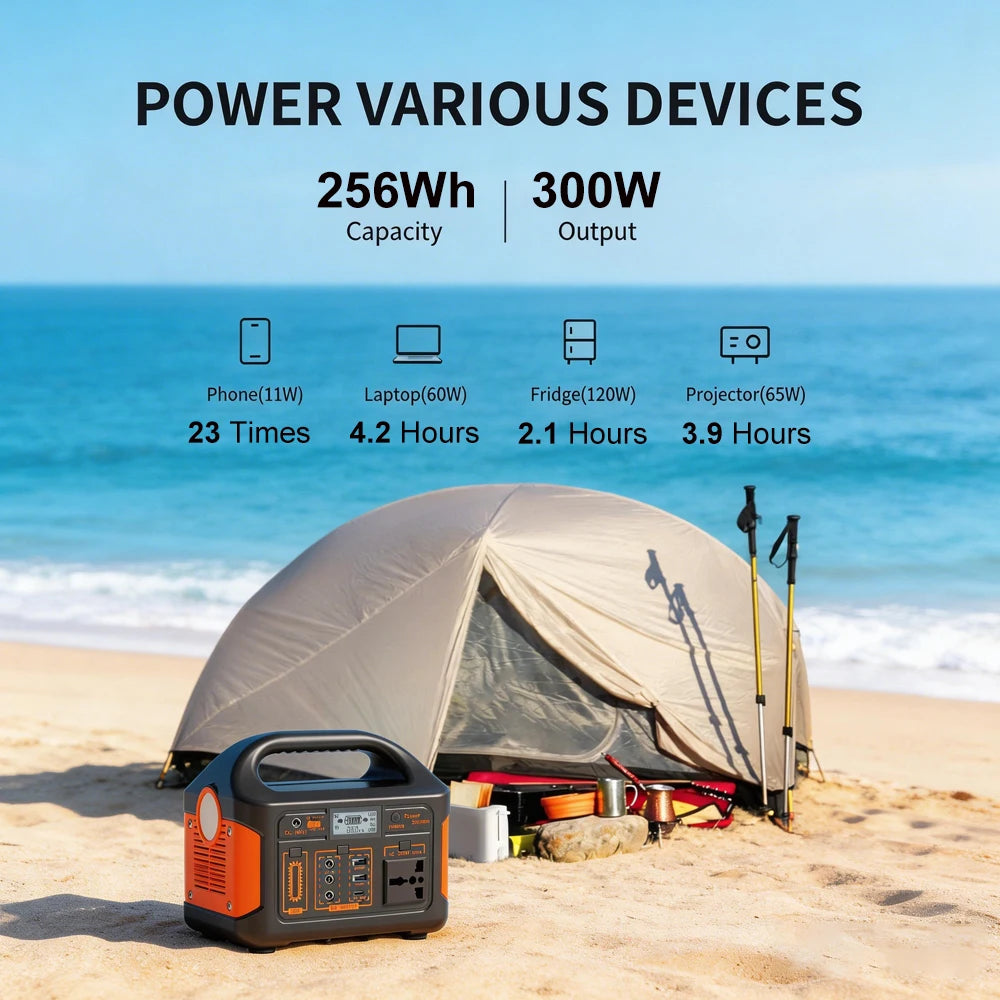 500W 300W Portable Power Station Emergency Power