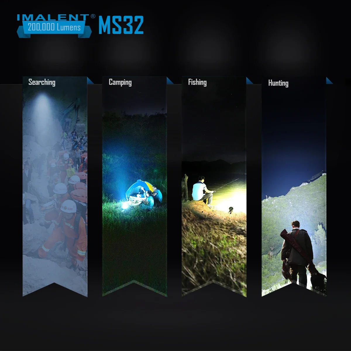 200000 Lumen High Power LED Flashlight