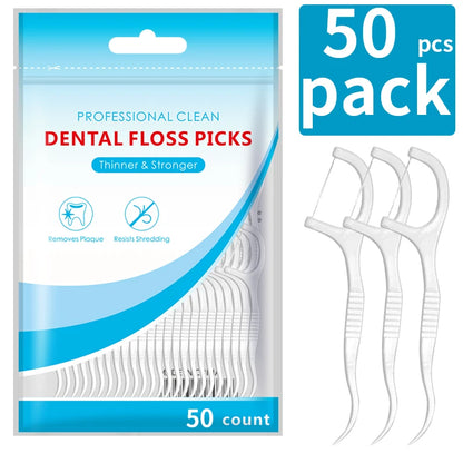 600/300/150/50pcs  Toothpicks,  Floss- Oral Care