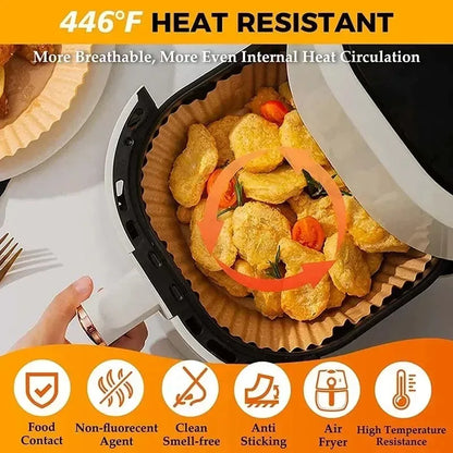 Air Fryer Baking Papers and Round  Paper Liners