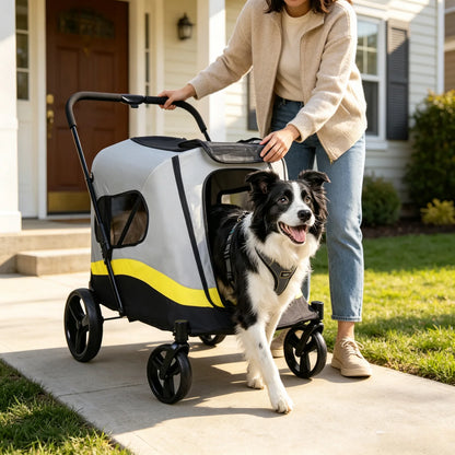 Folding Dog Stroller  Dog Jogger for Small to Large Dogs
