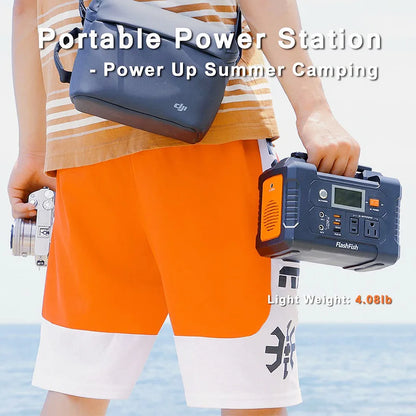 Portable Power Station,  Solar Generator,  Battery Backup for Camping