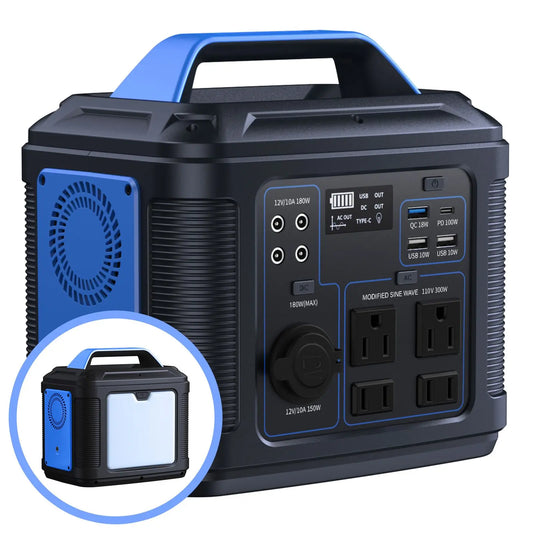 Portable Power Station, Lithium Battery Generator Solar for Outdoor Camping