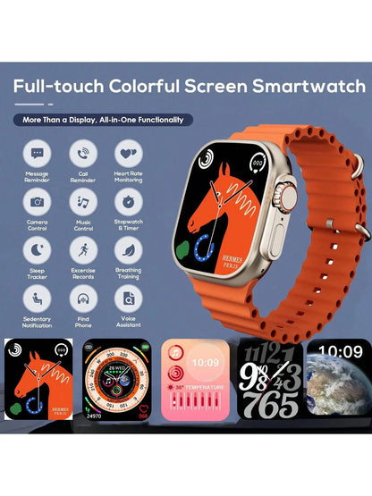 Smart Watches for Men Women with Case and 7 Watch Bands,