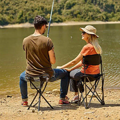 Quick Folding Tripod Stool with Backrest