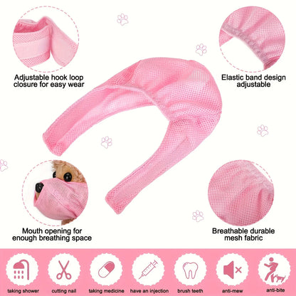Cat Muzzle Breathable Mesh Grooming Accessory