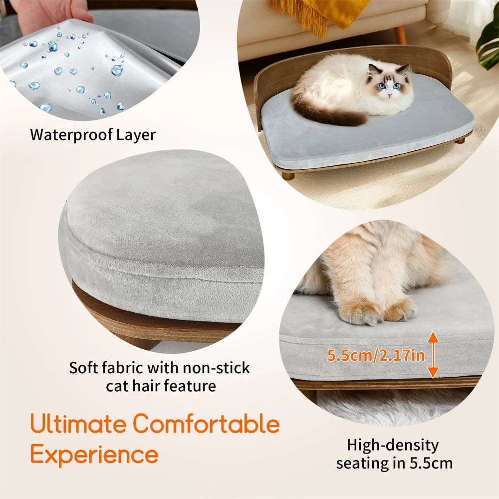Elevated Pet Sofa  Bed with Cushion