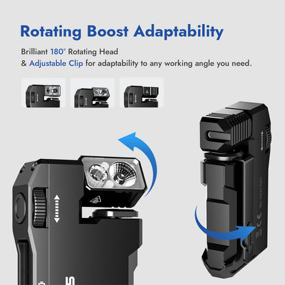 Rechargeable  Mini Flashlight with RGB Light
