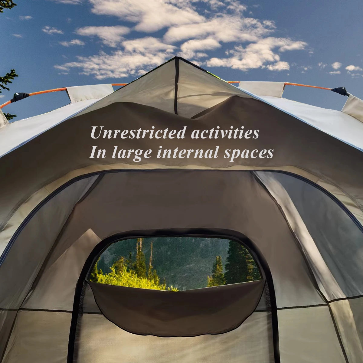 Outdoor Automatic Tent  Rainproof, Two Doors