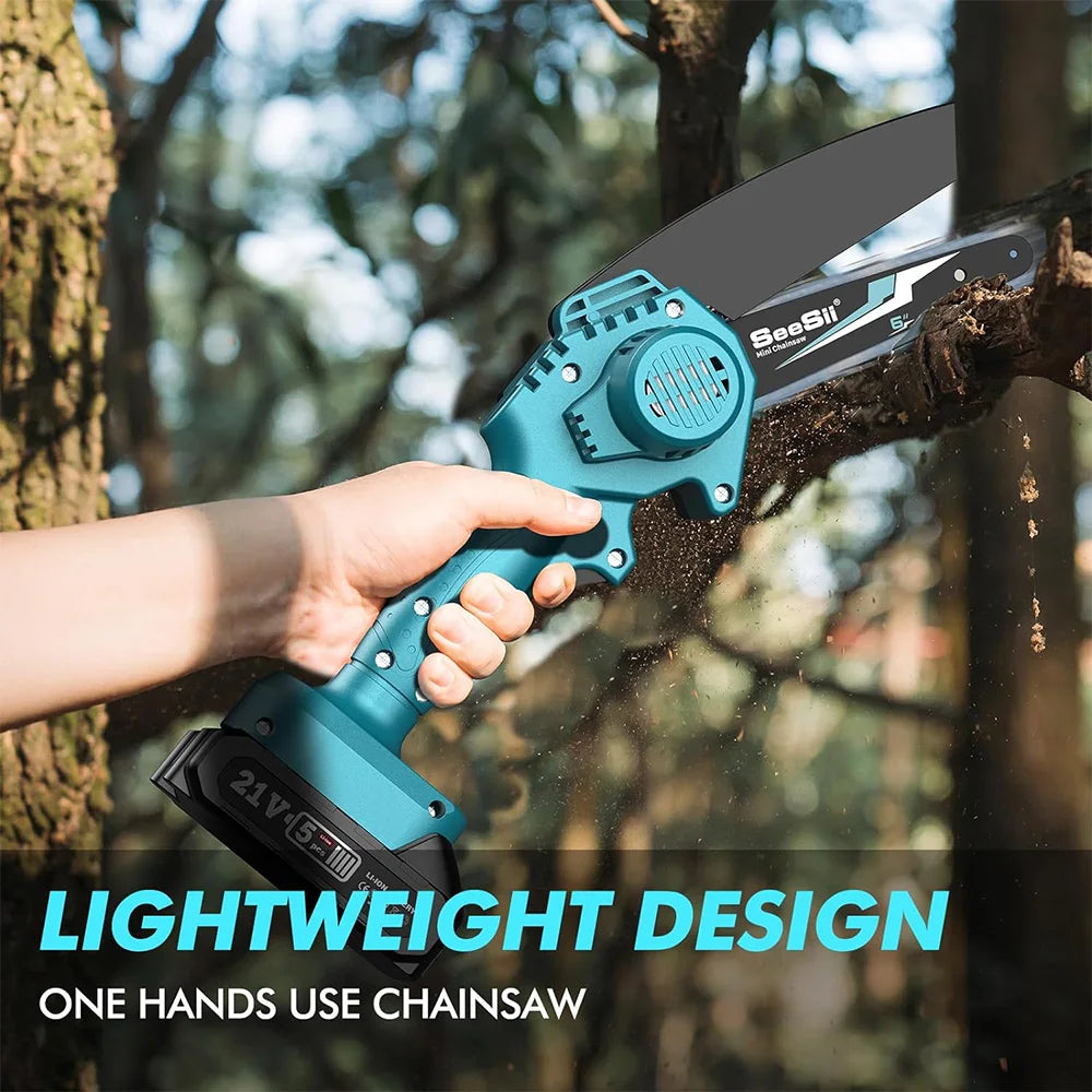 6-inch Cordless Chainsaw, Electric Power