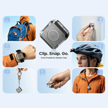 Pocket Flashlight RGB Signal Ring with UV Light