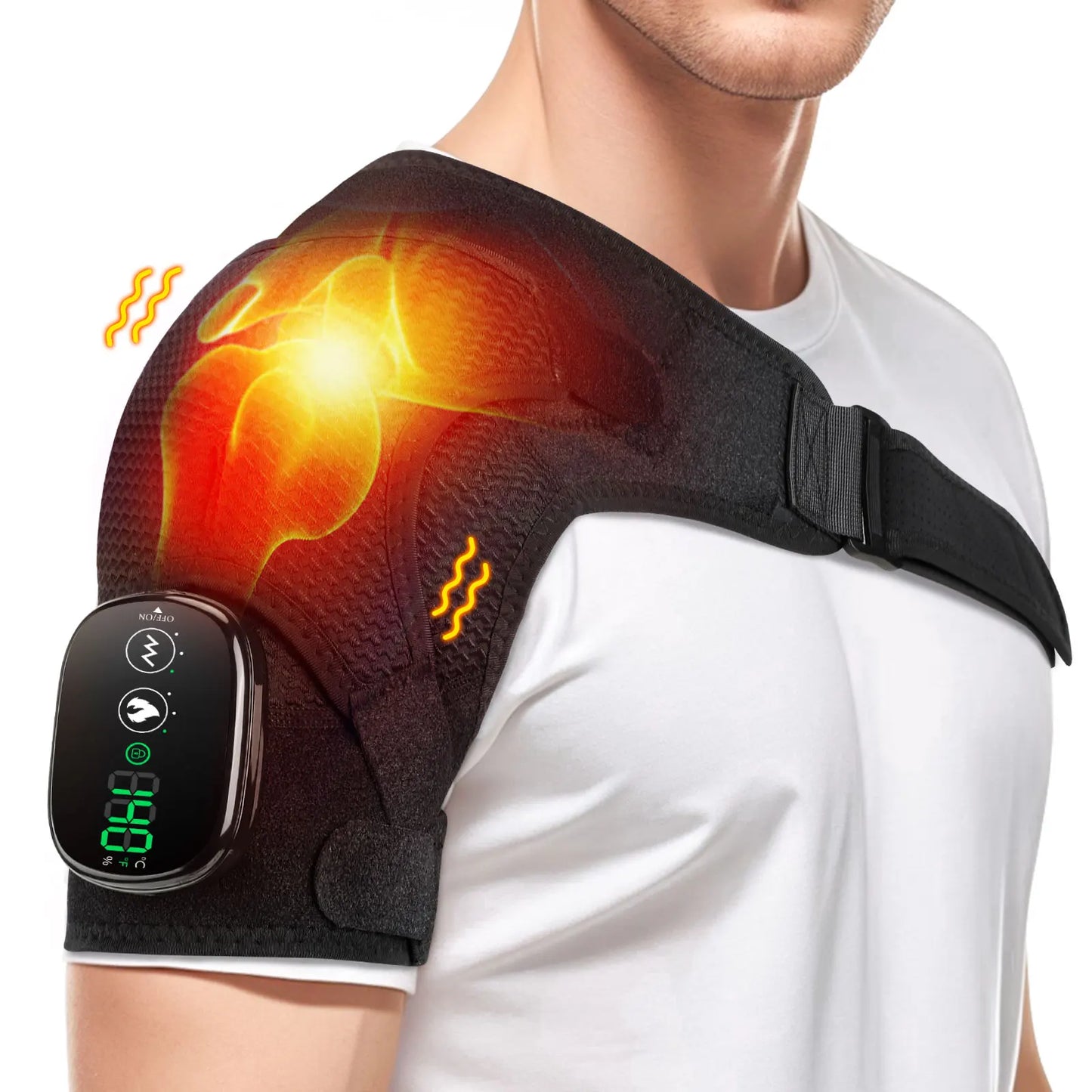 Shoulder Massage Belt Led Hot Compress