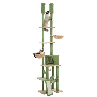 7 Tiers Cat Climbing Tree with Cozy Hammocks