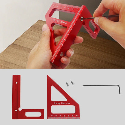 Woodworking Square Protractor  Measuring Tool for Engineer