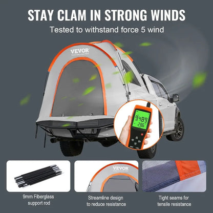 Truck Bed Tent with Rain Layer and Carry Bag